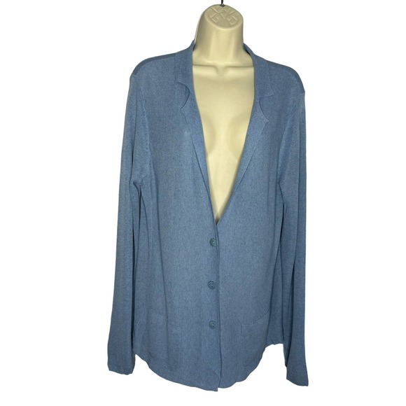 Eileen Fisher Jackets & Blazers - Eileen Fisher Blazer Cardigan Jacket V Neck  Nylon Blazer